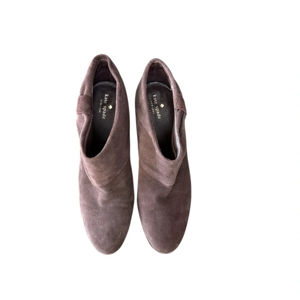 Kate Spade Suede slip on Ankle Booties Size 10M